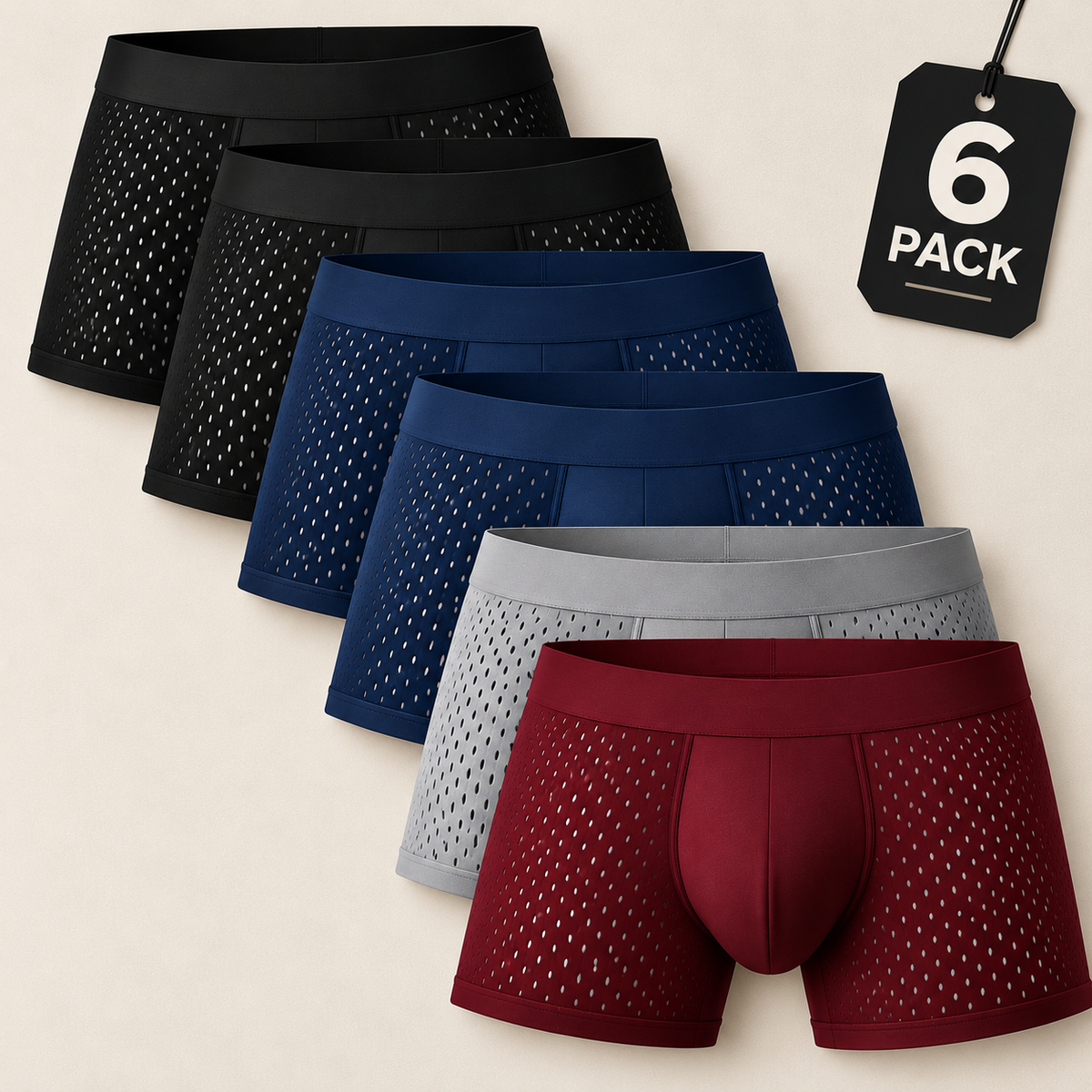 Kelvo AirMesh Boxer Brief 6-Pack